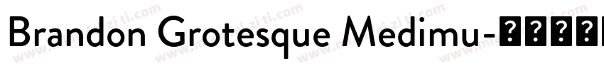 Brandon Grotesque Medimu字体转换
